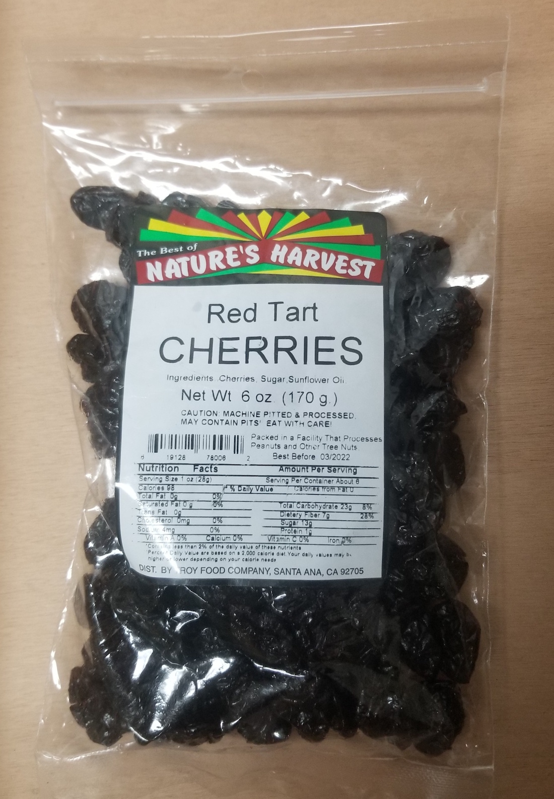Red Tart Cherries 6 oz (170 g)